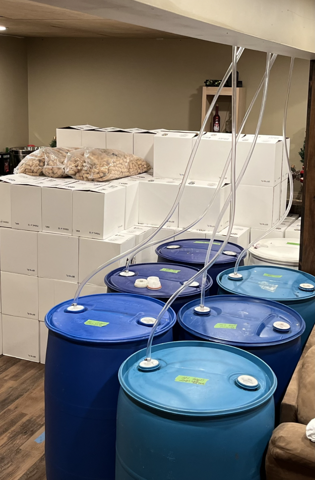 Whitetail wine fermentation