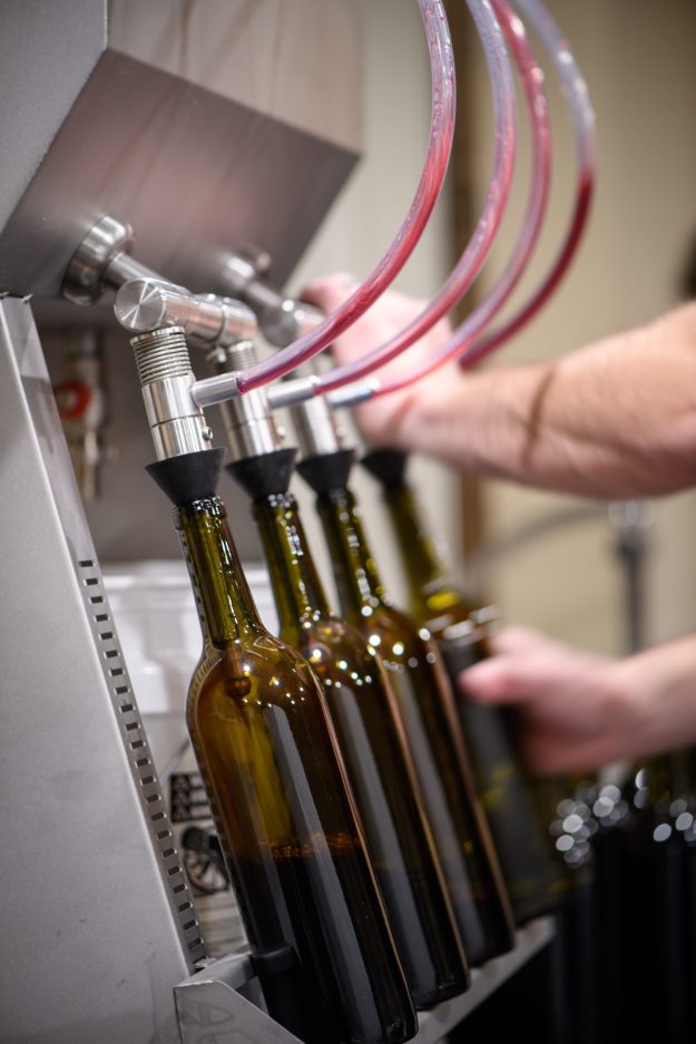 Whitetail wine bottling